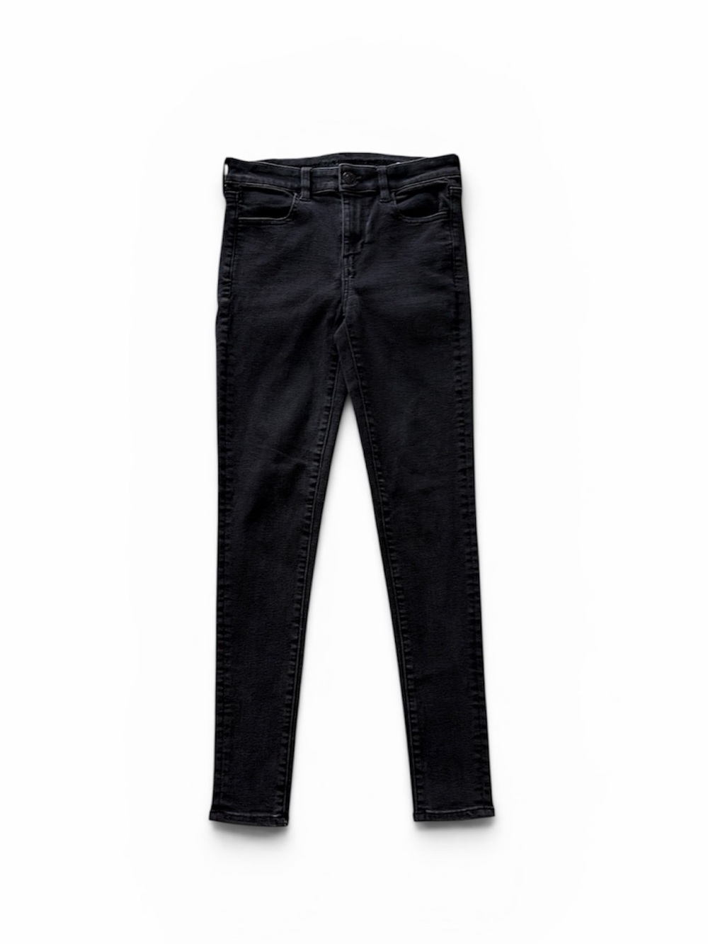 American Eagle Black High-Rise Skinny Jegging Jeans